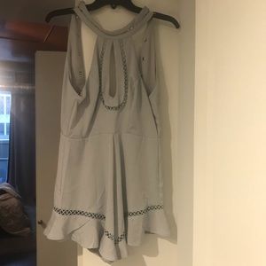 Sabo skirt lace back romper